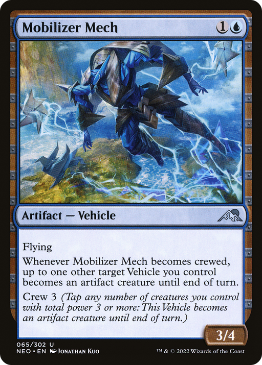 Mobilizer Mech (NEO-065) [Kamigawa: Neon Dynasty] MTG Single Wizards of the Coast