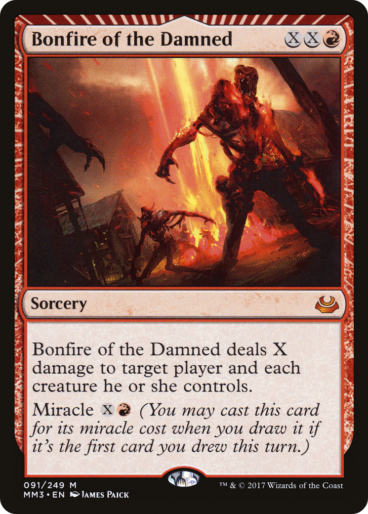 Bonfire of the Damned (MM3-091) [Modern Masters 2017] Foil MTG Single Wizards of the Coast