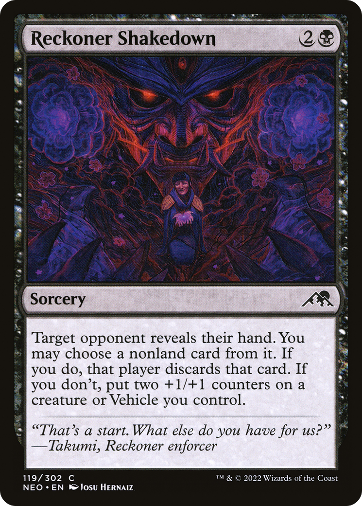 Reckoner Shakedown (NEO-119) [Kamigawa: Neon Dynasty] MTG Single Wizards of the Coast