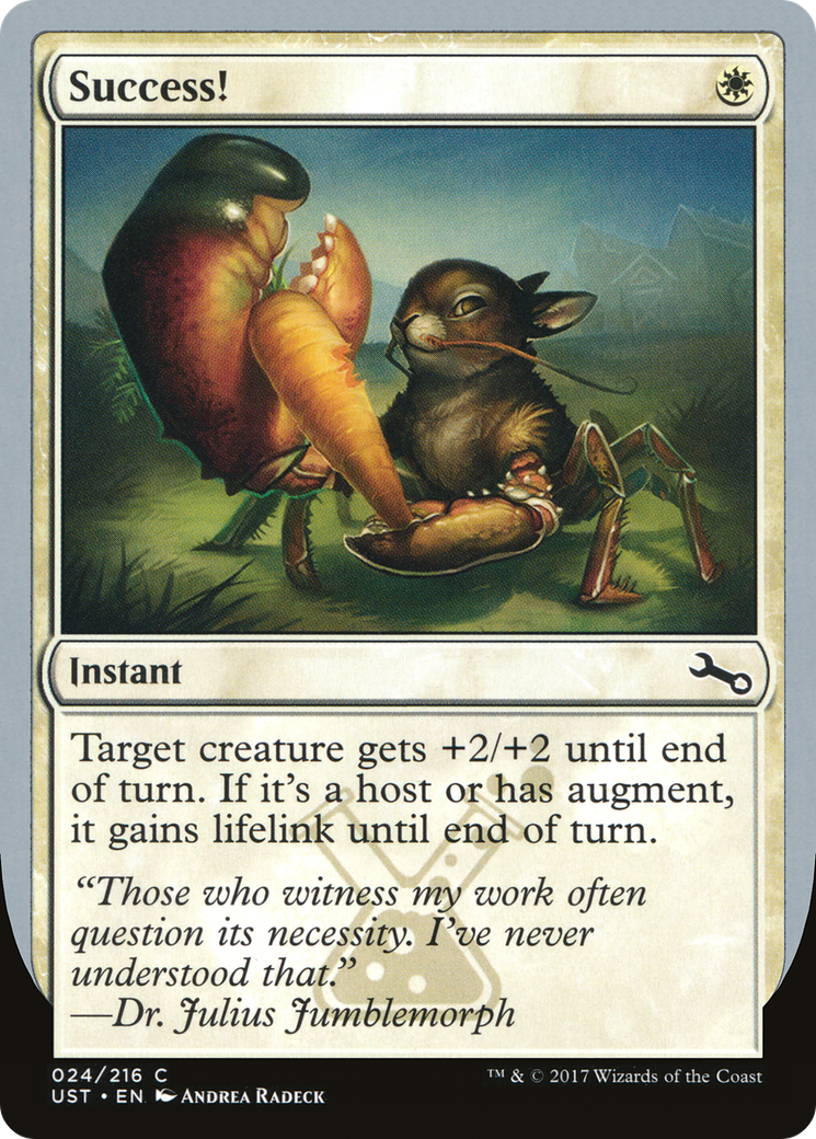 Success! (UST-024) [Unstable] Foil MTG Single Wizards of the Coast