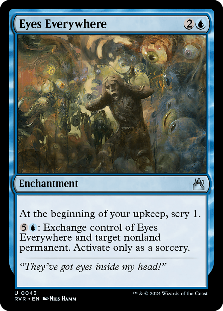 Eyes Everywhere (RVR-043) [Ravnica Remastered] MTG Single Wizards of the Coast