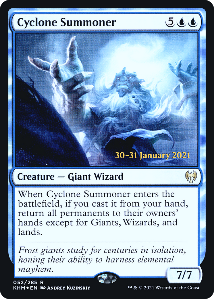 Cyclone Summoner (PRE-052) [Kaldheim Promos] Foil MTG Single Wizards of the Coast