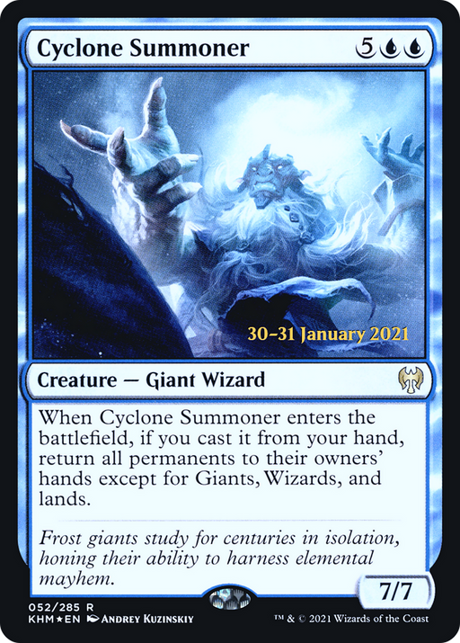 Cyclone Summoner (PRE-052) [Kaldheim Promos] Foil MTG Single Wizards of the Coast