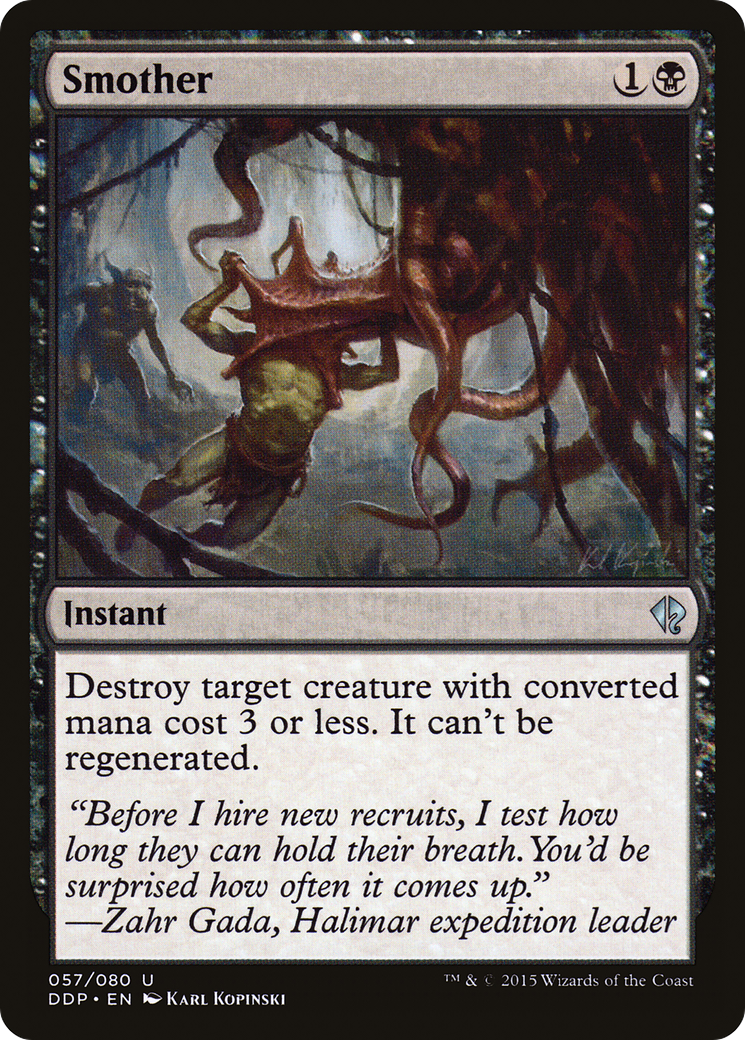 Smother (DDP-057) [Misc] Duel Decks: Zendikar vs. Eldrazi MTG Single Wizards of the Coast