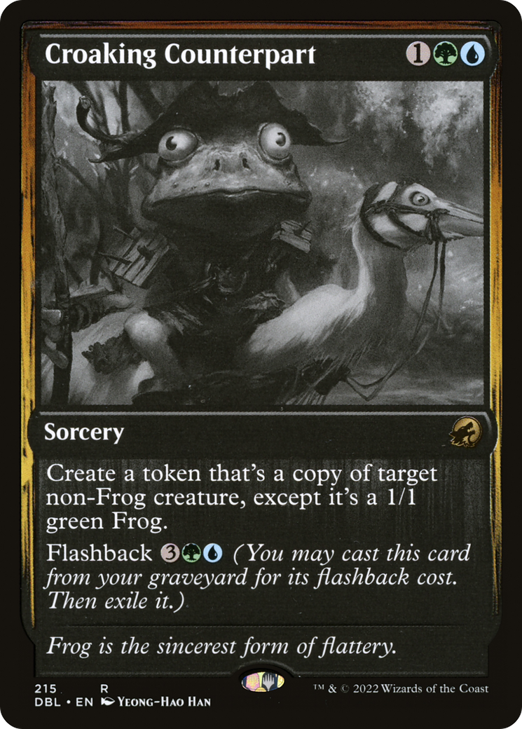 Croaking Counterpart (DBL-215) [Innistrad: Double Feature] MTG Single Wizards of the Coast