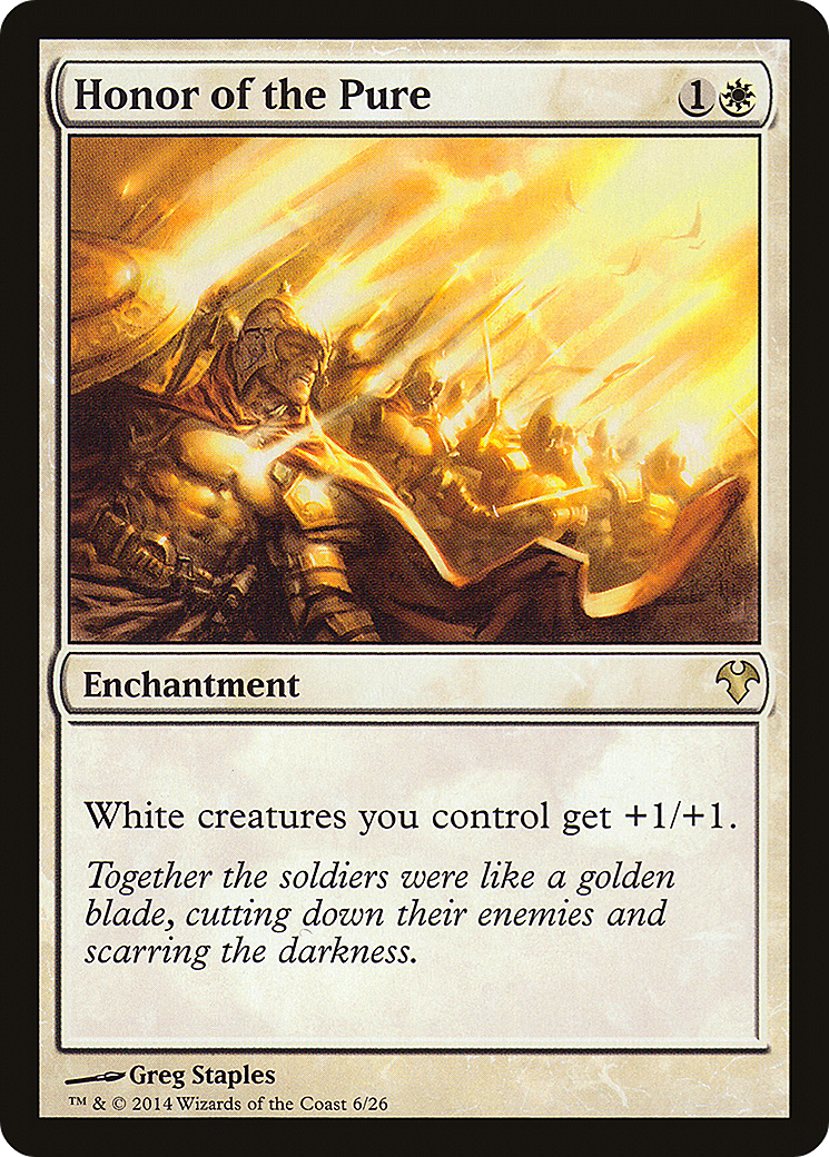 Honor of the Pure (MD1-006) [Misc] Modern Event Deck 2014 MTG Single Wizards of the Coast