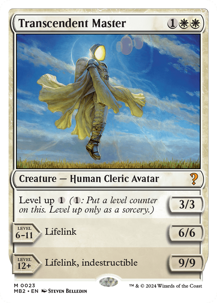 Transcendent Master (White Border) (MB2-023) [Mystery Booster] Mystery Booster 2 MTG Single Wizards of the Coast