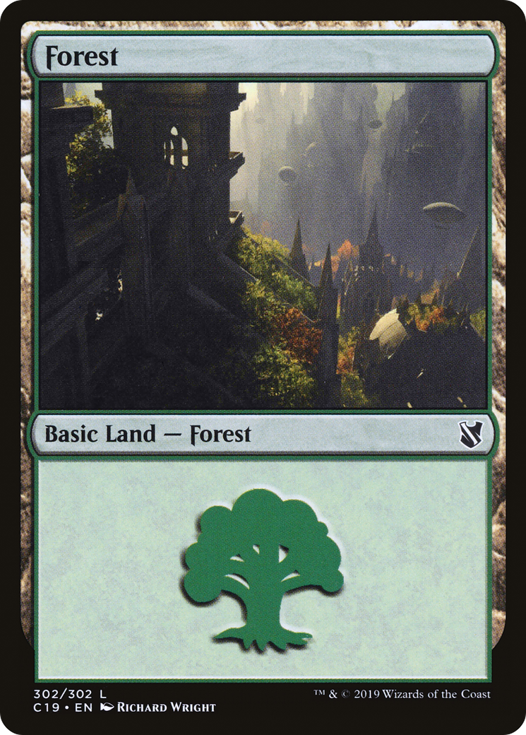 Forest (C19-302) [Commander 2019] MTG Single Wizards of the Coast