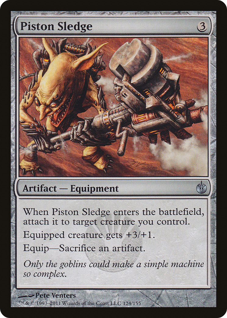 Piston Sledge (MBS-124) [Mirrodin Besieged] Foil MTG Single Wizards of the Coast