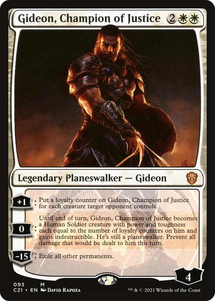 Gideon, Champion of Justice (C21-093) [Commander 2021] MTG Single Wizards of the Coast