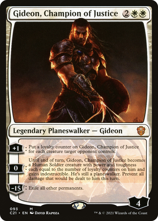 Gideon, Champion of Justice (C21-093) [Commander 2021] MTG Single Wizards of the Coast