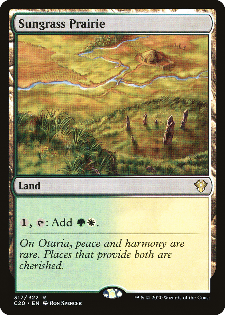Sungrass Prairie (C20-317) [Commander 2020] MTG Single Wizards of the Coast
