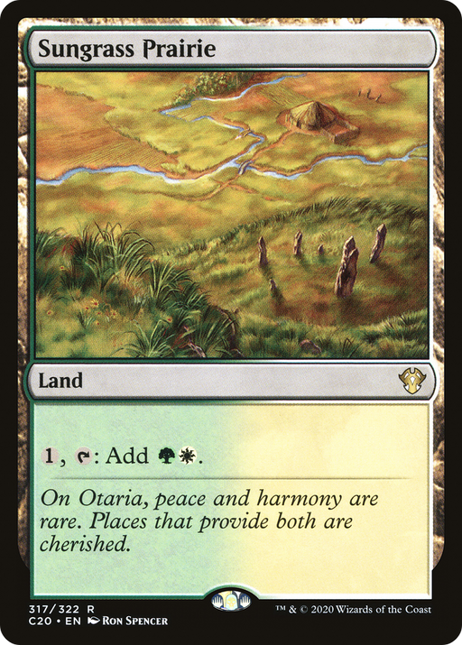 Sungrass Prairie (C20-317) [Commander 2020] MTG Single Wizards of the Coast