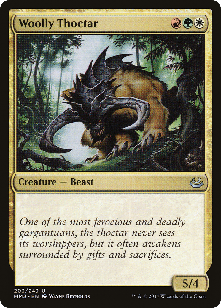 Woolly Thoctar (MM3-203) [Modern Masters 2017] MTG Single Modern Masters 2017