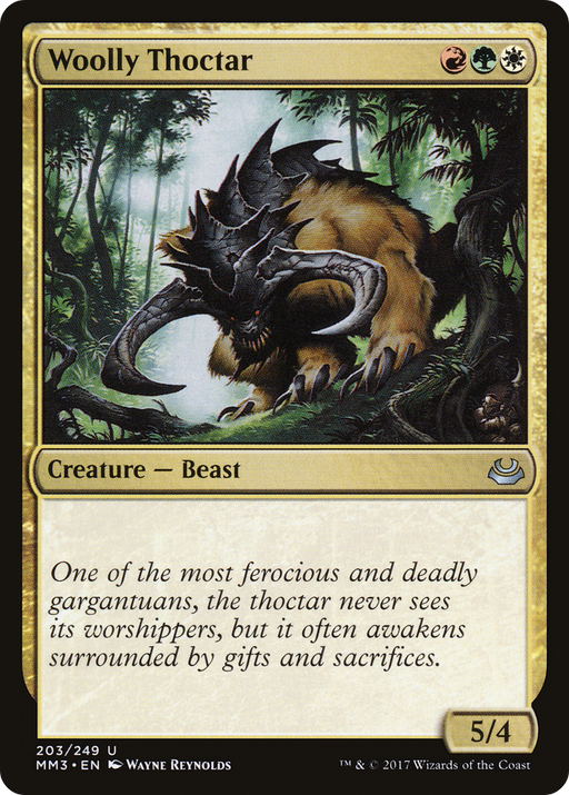 Woolly Thoctar (MM3-203) [Modern Masters 2017] MTG Single Modern Masters 2017