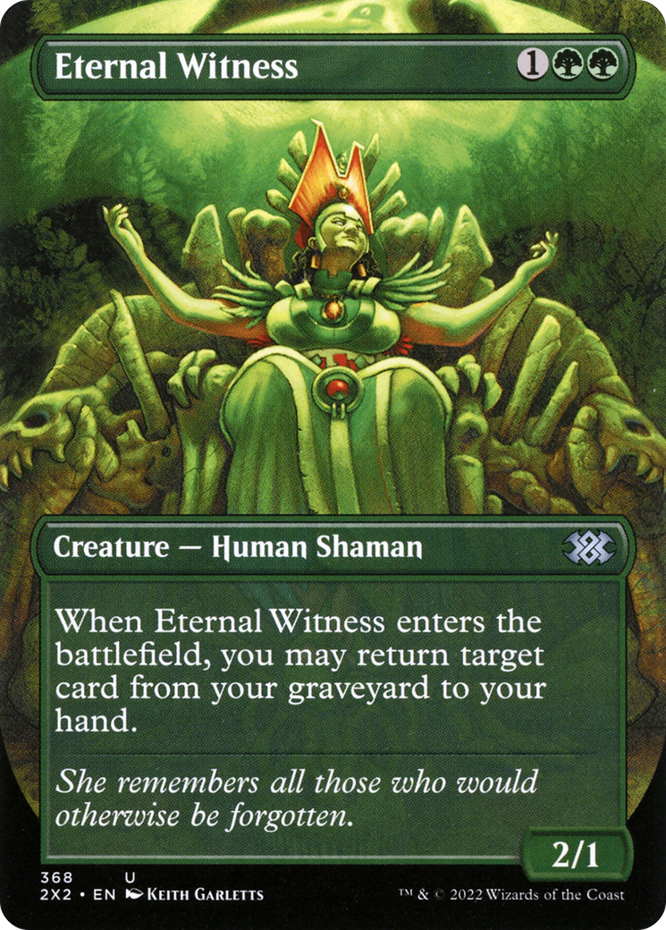 Eternal Witness (2X2-368) [Double Masters 2022] (Borderless) MTG Single Wizards of the Coast