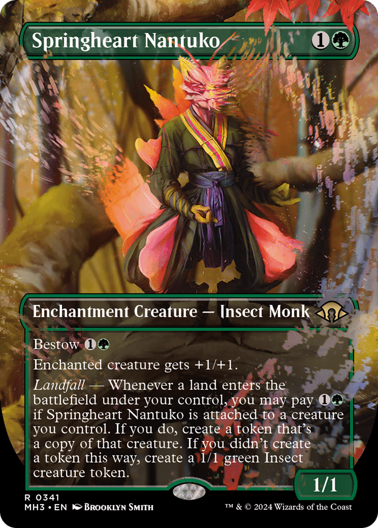 Springheart Nantuko (MH3-341) [Modern Horizons 3] (Borderless) Foil MTG Single Modern Horizons 3