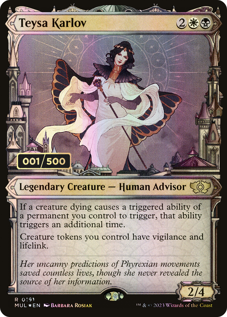 Teysa Karlov (MUL-191Z) [Multiverse Legends] (Showcase) Foil MTG Single Wizards of the Coast