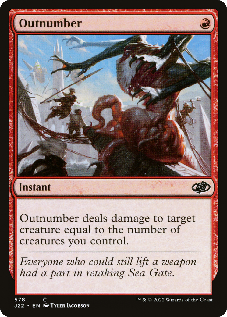 Outnumber (J22-578) [Jumpstart 2022] MTG Single Wizards of the Coast