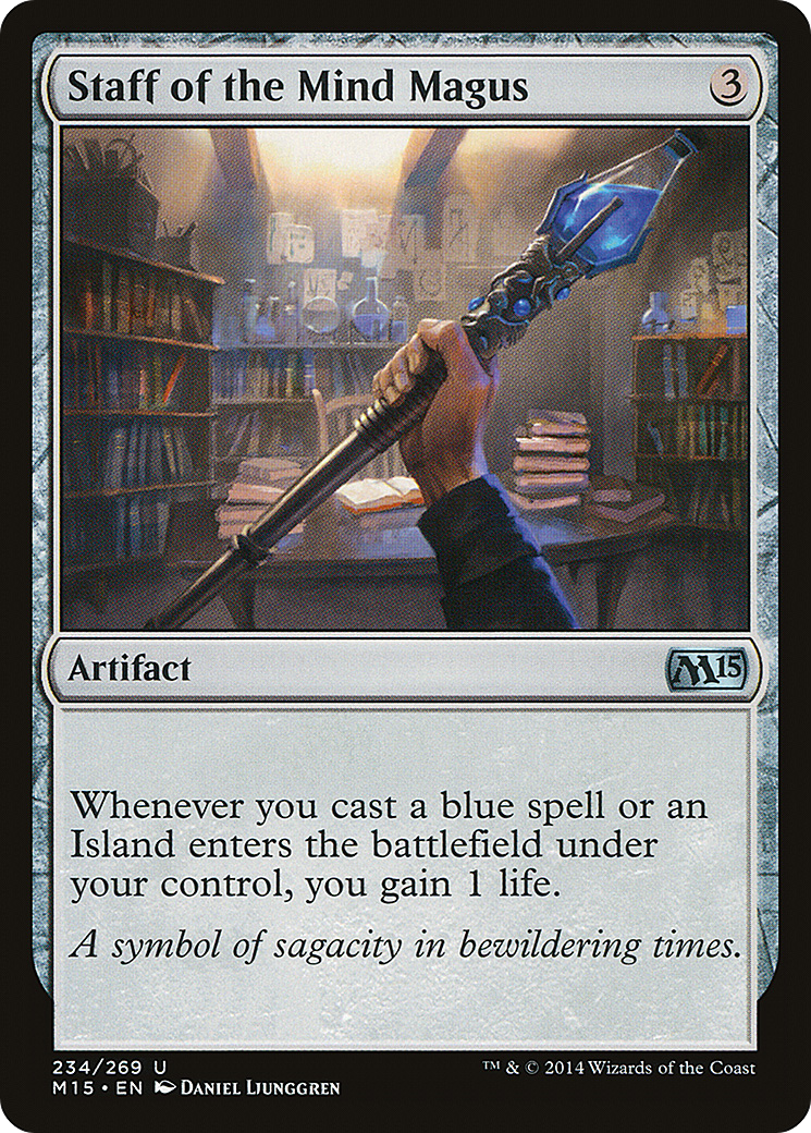 Staff of the Mind Magus (M15-234) [Magic 2015] Foil MTG Single Wizards of the Coast