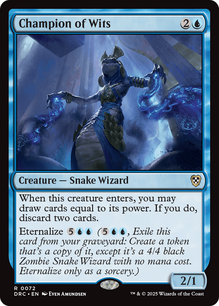 Champion of Wits (DRC-072) [Commander: Aetherdrift] MTG Single Wizards of the Coast