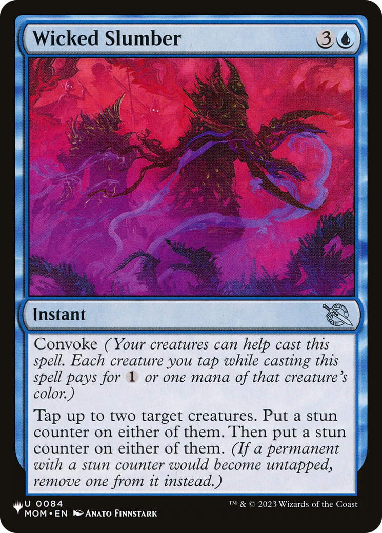 Wicked Slumber (LIST-MOM-84) [Mystery Booster] The List MTG Single Wizards of the Coast