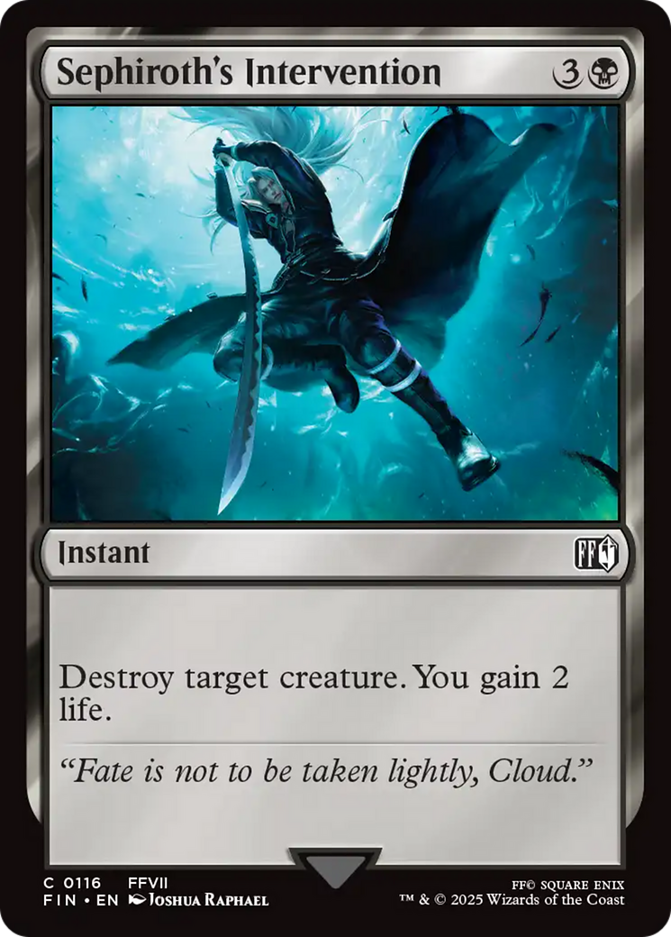 Sephiroth's Intervention (FIN-116) [FINAL FANTASY] Foil MTG Single Wizards of the Coast