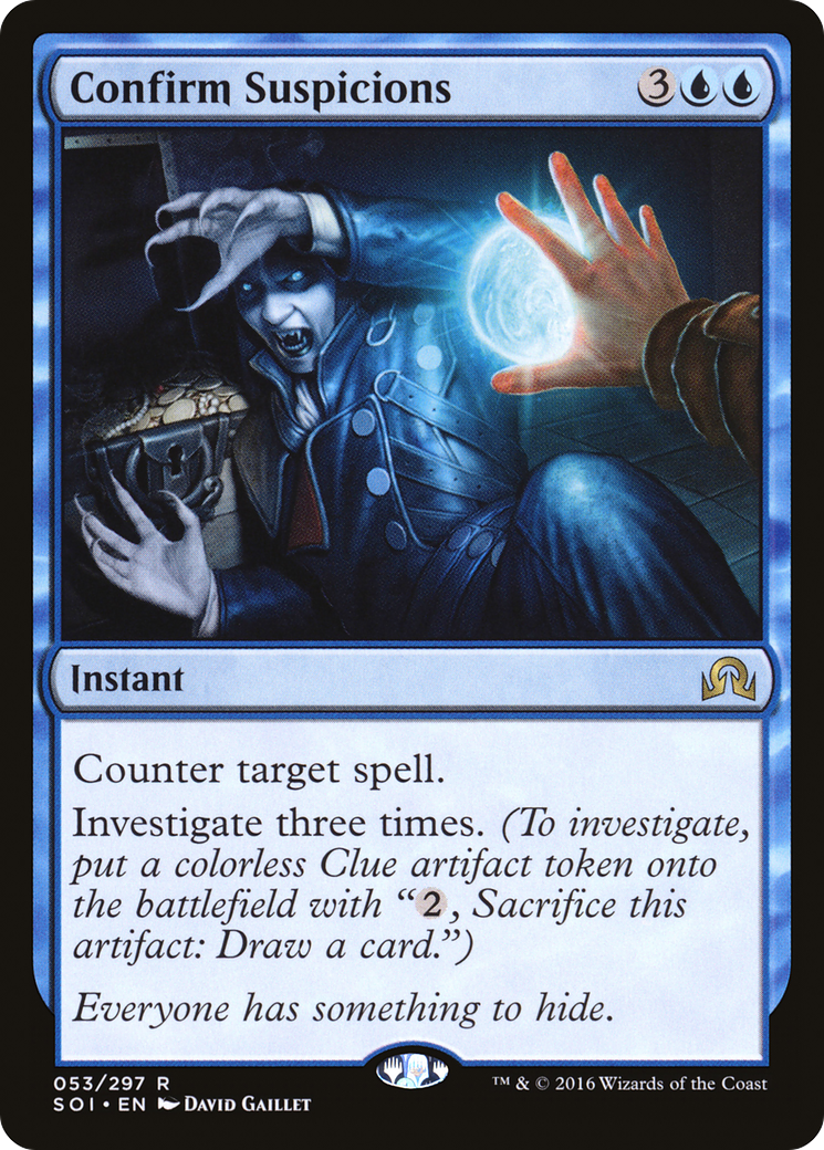 Confirm Suspicions (SOI-053) [Shadows over Innistrad] Foil MTG Single Wizards of the Coast