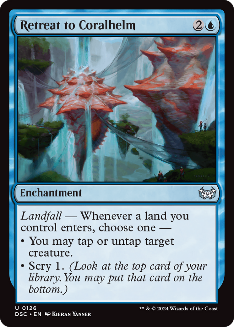 Retreat to Coralhelm (DSC-126) [Duskmourn: House of Horror Commander] MTG Single Wizards of the Coast