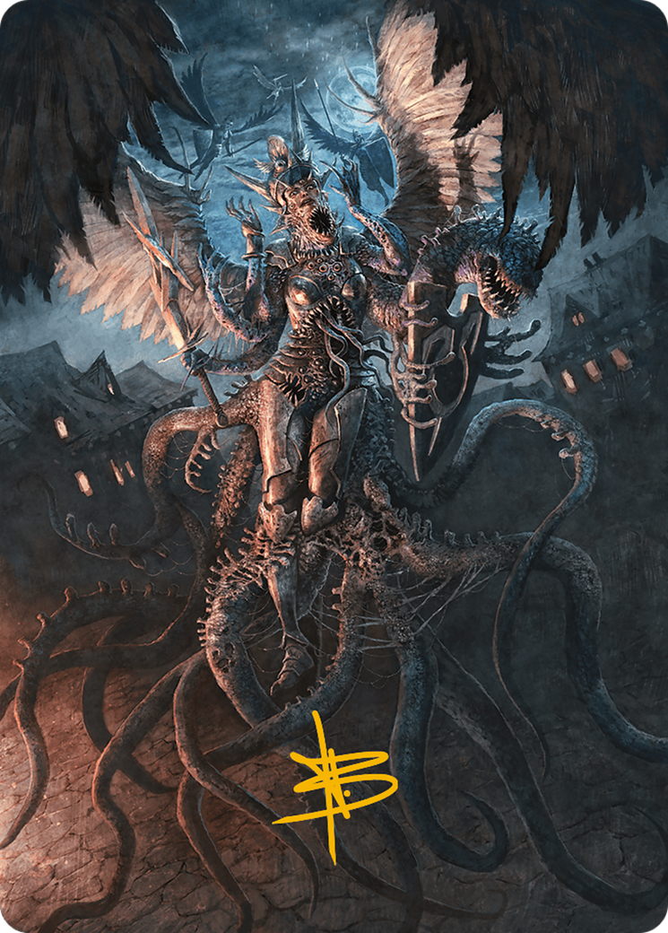 Angelic Aberration Art Card (Gold-Stamped Signature) [Art Series] Modern Horizons 3 MTG Single Magic: The Gathering