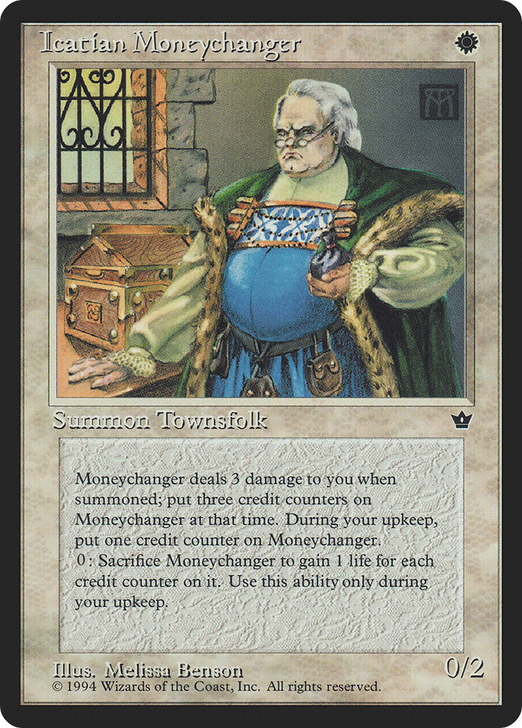 Icatian Moneychanger (Benson) (FEM-) [Fallen Empires] MTG Single Wizards of the Coast