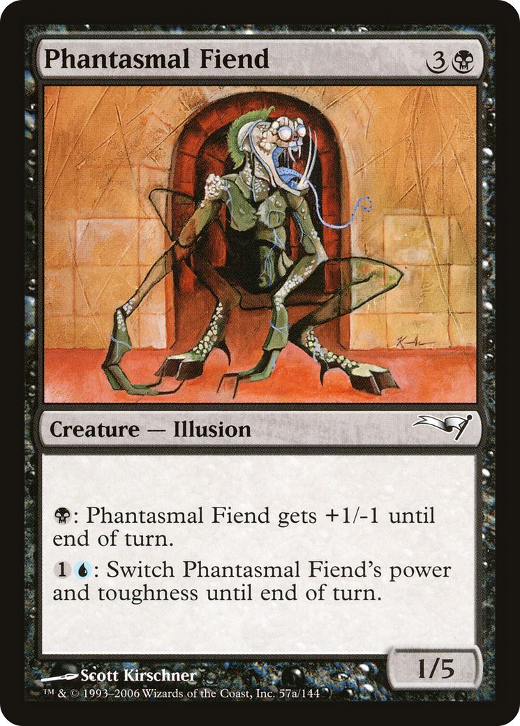 Phantasmal Fiend (CTD-57A) [Misc] Coldsnap Theme Decks MTG Single Wizards of the Coast