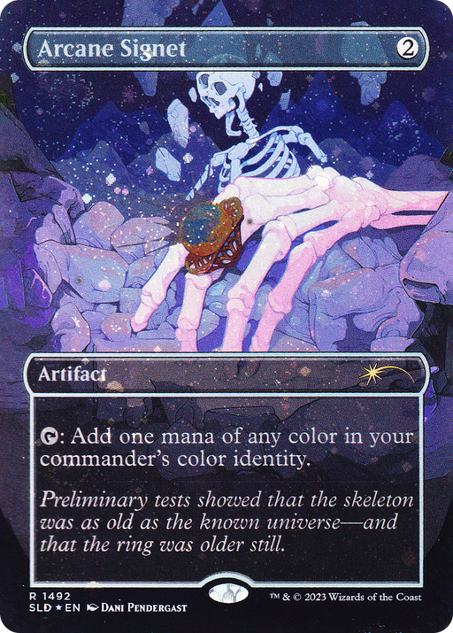 Arcane Signet (1492) (Galaxy Foil) (SLD-1492) [Secret Lair] Drop (Borderless) Foil MTG Single Wizards of the Coast