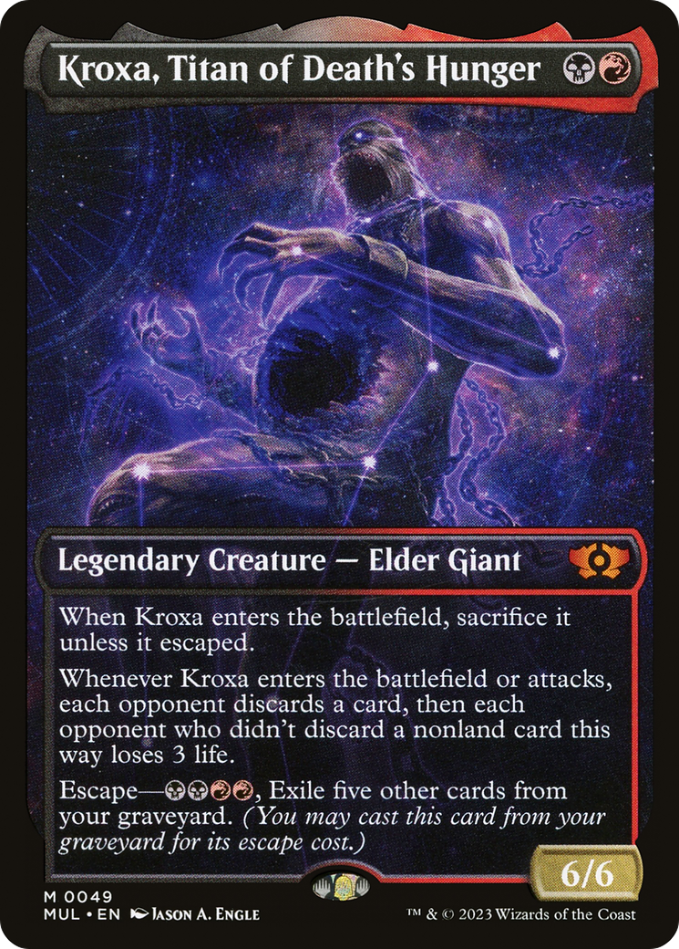 Kroxa, Titan of Death's Hunger (MUL-049) [Multiverse Legends] (Showcase) MTG Single Wizards of the Coast