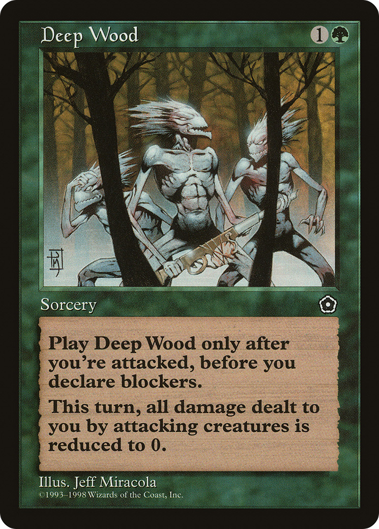 Deep Wood (P02-) [Misc] Portal Second Age MTG Single Wizards of the Coast