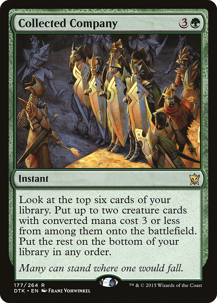 Collected Company (DTK-177) [Dragons of Tarkir] Foil MTG Single Wizards of the Coast