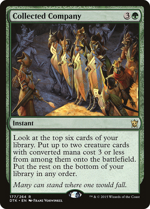 Collected Company (DTK-177) [Dragons of Tarkir] Foil MTG Single Wizards of the Coast