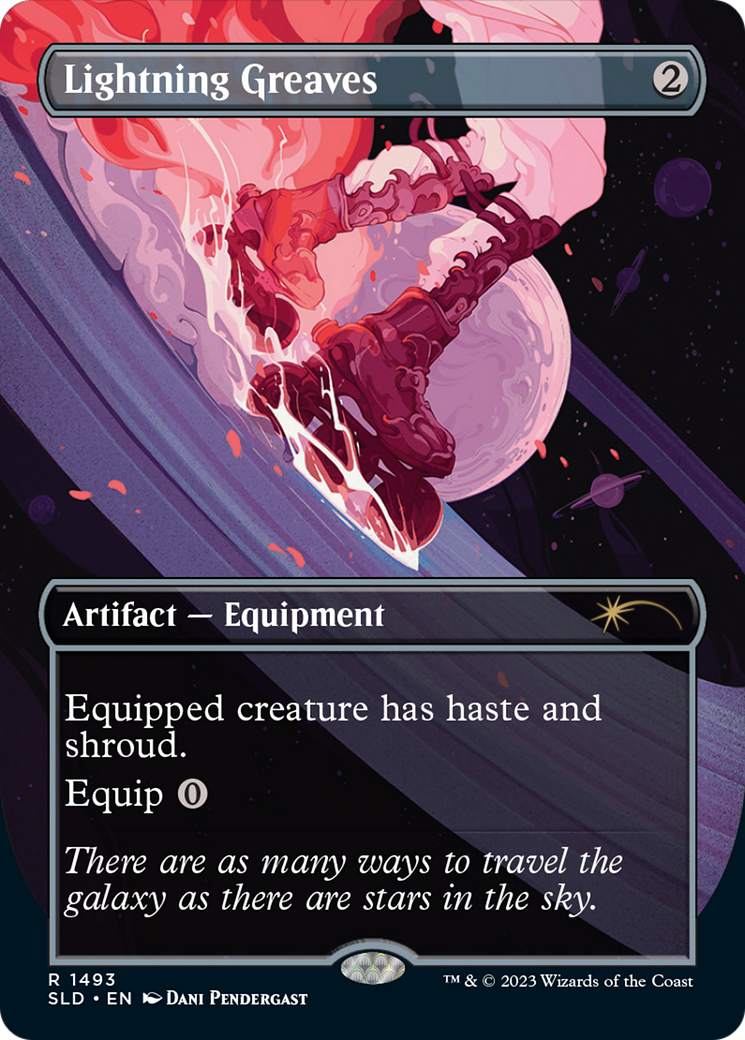 Lightning Greaves (1493) (SLD-1493) [Secret Lair] Drop (Borderless) MTG Single Wizards of the Coast