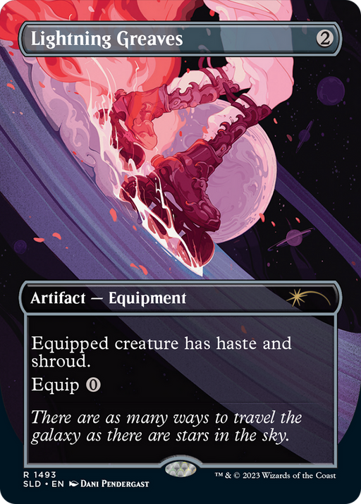 Lightning Greaves (1493) (SLD-1493) [Secret Lair] Drop (Borderless) MTG Single Wizards of the Coast