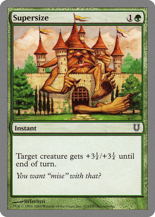 Supersize (UNH-113) [Unhinged] MTG Single Wizards of the Coast