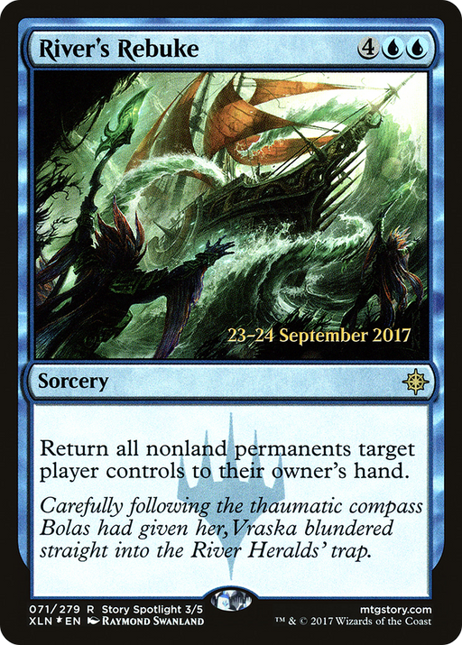 River's Rebuke (PRE-071) [Ixalan Promos] Foil MTG Single Wizards of the Coast