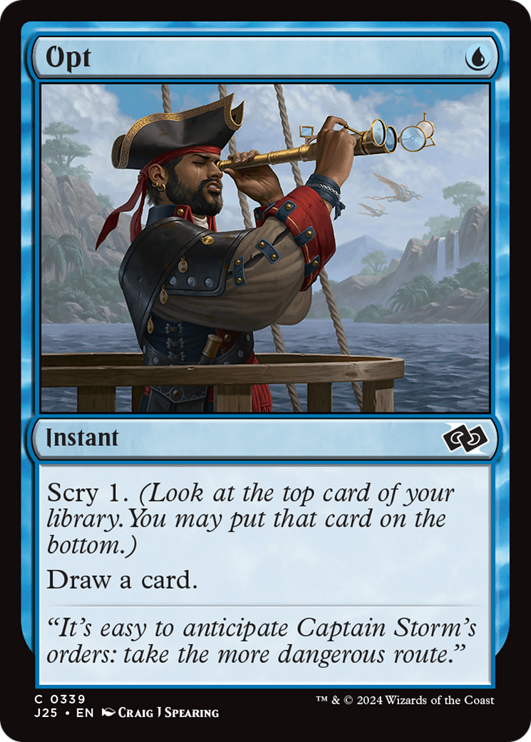 Opt (J25-339) [Foundations Jumpstart] MTG Single Wizards of the Coast
