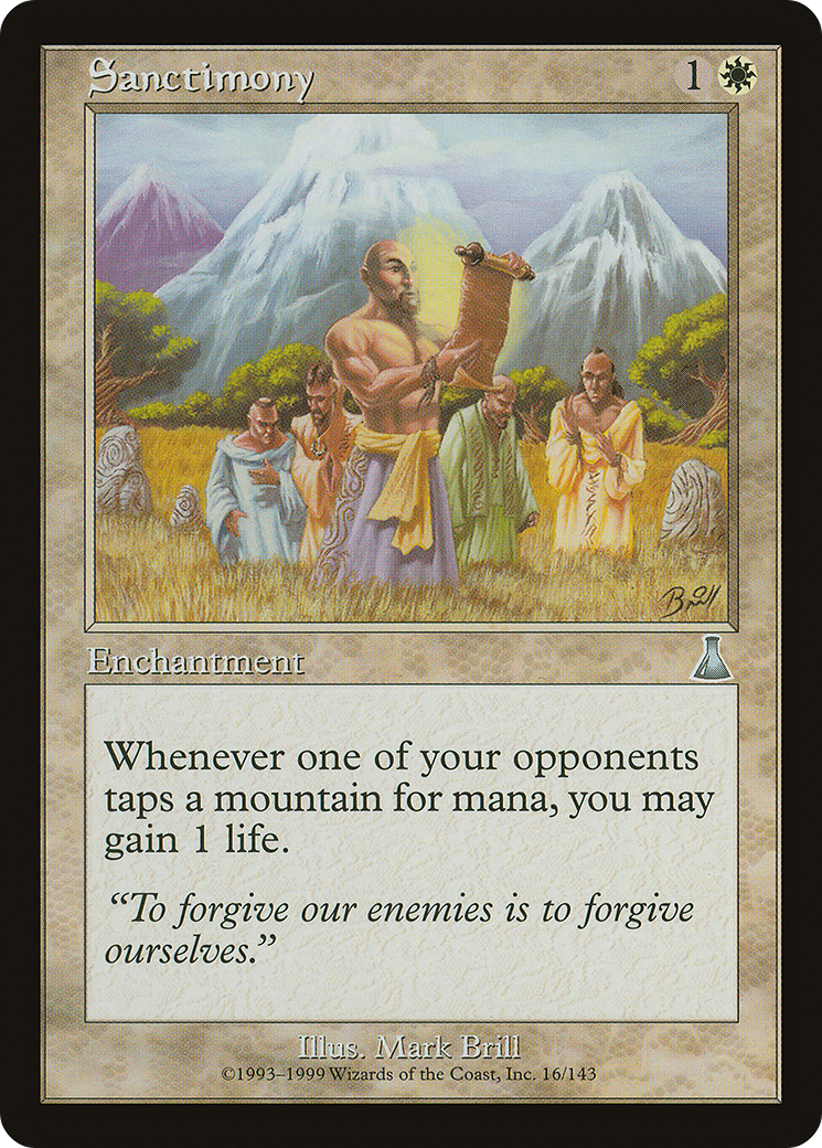 Sanctimony (UDS-016) [Urza's Destiny] Foil MTG Single Wizards of the Coast