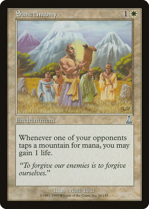 Sanctimony (UDS-016) [Urza's Destiny] MTG Single Wizards of the Coast