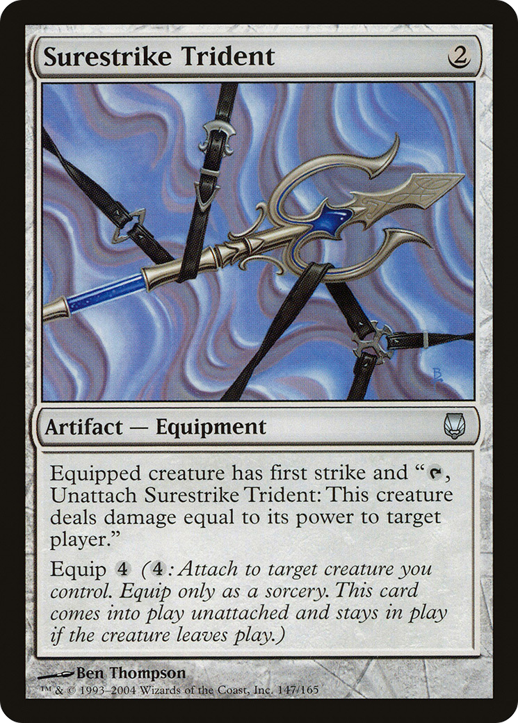 Surestrike Trident (DST-147) [Darksteel] Foil MTG Single Wizards of the Coast