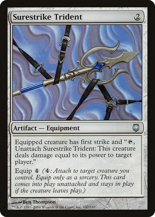 Surestrike Trident (DST-147) [Darksteel] Foil MTG Single Wizards of the Coast