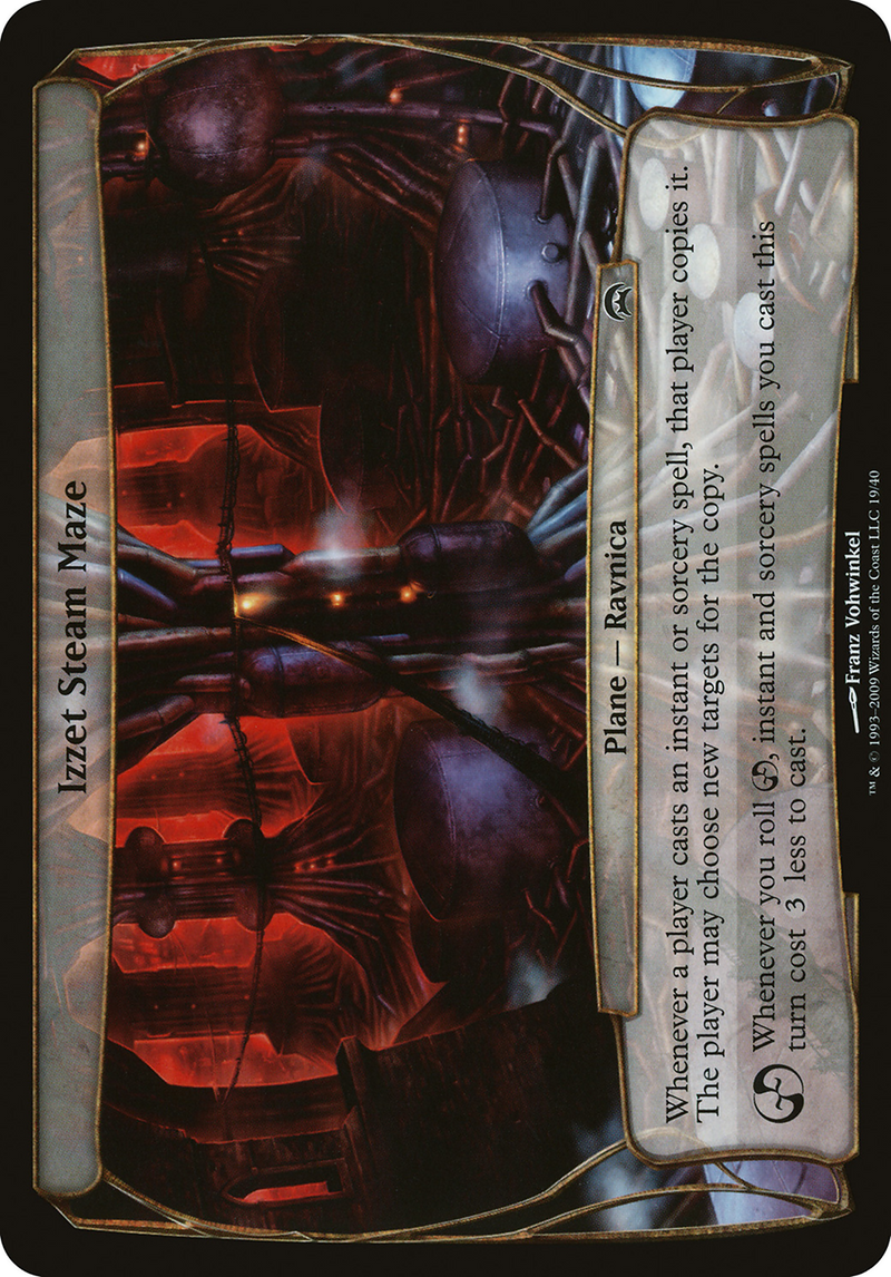 Izzet Steam Maze (Planechase) (OVER-) [Oversized] Planechase Planes MTG Single Wizards of the Coast