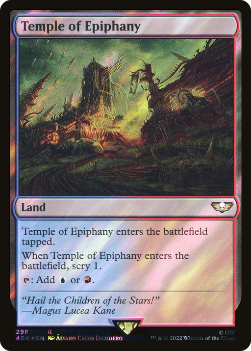 Temple of Epiphany (40K-298★) [Warhammer 40,000 Commander] Foil MTG Single Wizards of the Coast