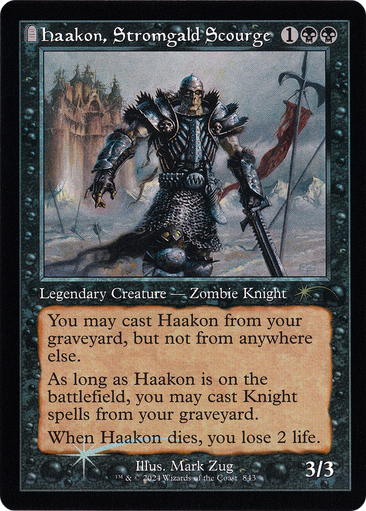 Haakon, Stromgald Scourge (SLD-843) [Secret Lair Drop] (tombstone) Foil