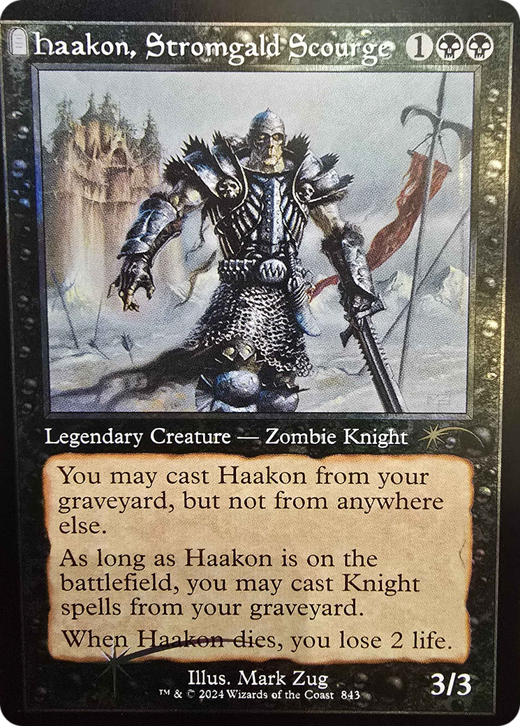 Haakon, Stromgald Scourge (SLD-843) [Secret Lair] Drop: Foil MTG Single Wizards of the Coast